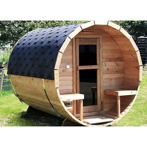 SONNENKÖNIG Sauna tonneau en bois de pin 6