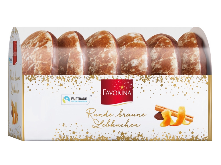 FAVORINA Runde braune Lebkuchen