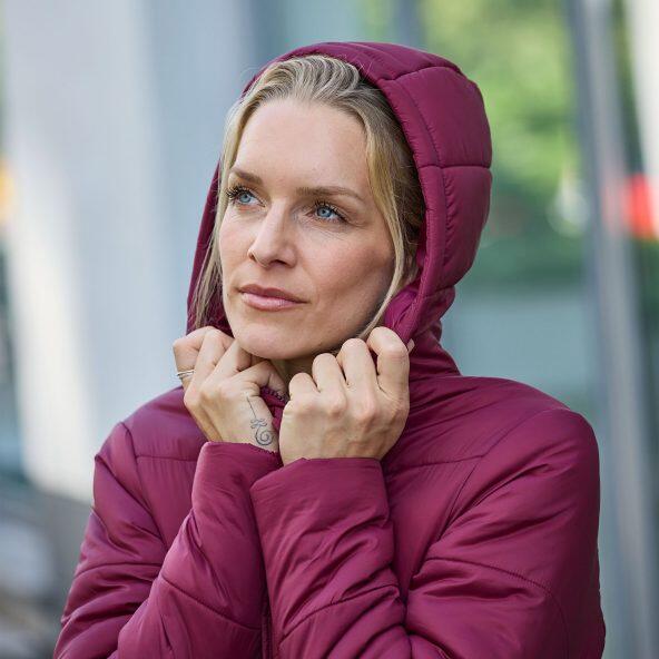 UP2Fashion(R) 				Lange Steppjacke
