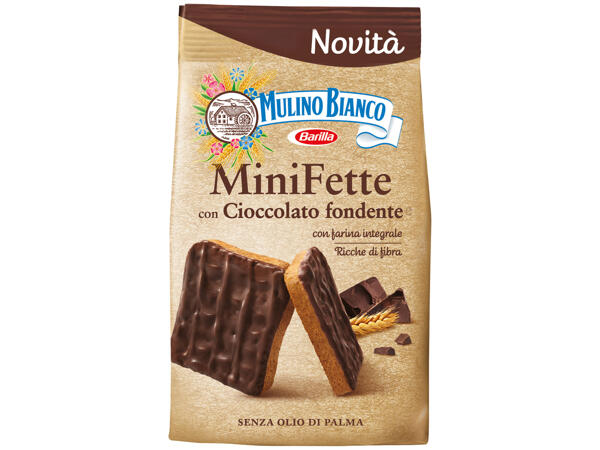 Mini Wholemeal Slices with Dark Chocolate