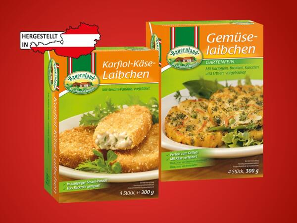 Karfiol-Käse-Laibchen oder Gemüseleibchen