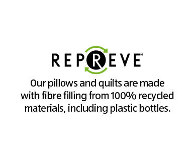 Organic Cotton Cover Pillow with REPREVE(R) Filling