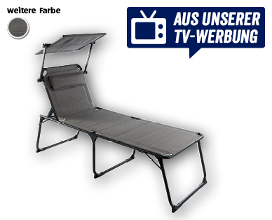 GARDENLINE(R) Alu-Sonnenliege XXL