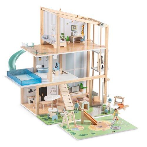 TOYLINO Puppenhaus mit Ausstattung