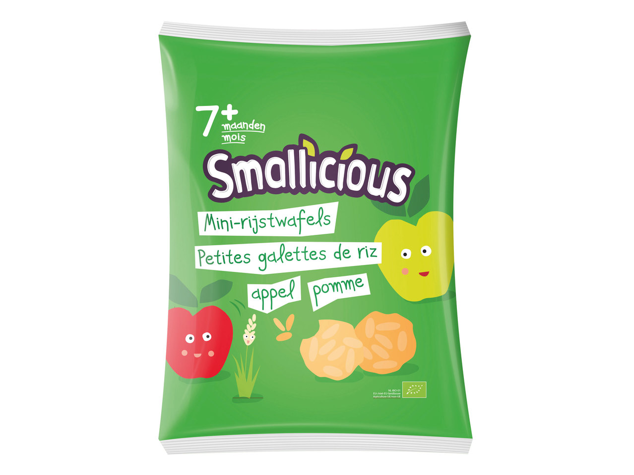 Biologische minirijstwafels