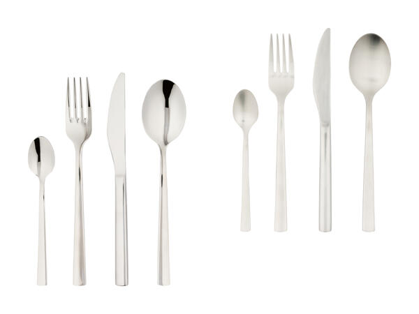 Couverts en acier inox, 24 pièces