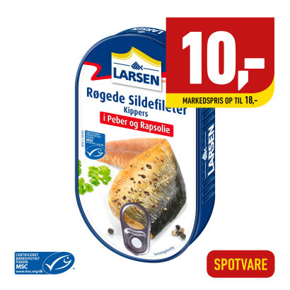 LARSEN 
Røgede sildefileter