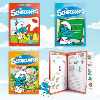 Buch "Apprends avec les Schtroumpfs"