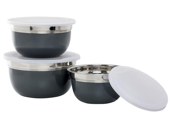 Stainless Steel Bowls, 3 pieces