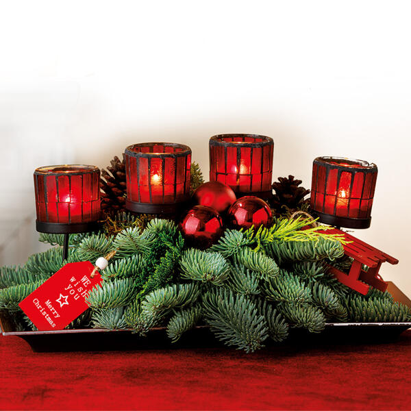 Edles Weihnachtsgesteck