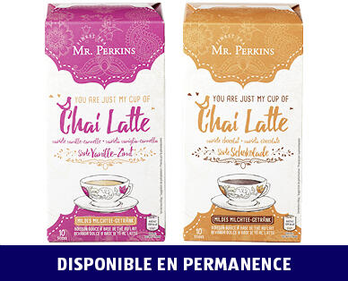 MR. PERKINS 
 CHAI LATTE