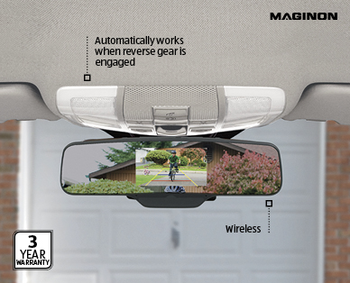 REAR VIEW MIRROR WITH WIRELESS REVERSING CAMERA