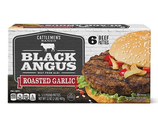 Cattlemen's Ranch Roasted Garlic or Onion Black Angus Beef Patties