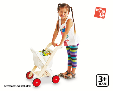 Wooden Shopping Trolley