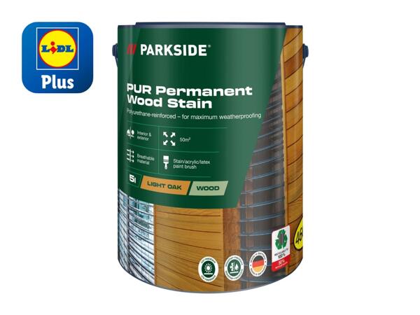 Parkside 5L PUR Permanent Wood Stain - Light Oak