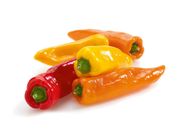 Assortiment de poivrons doux allongés