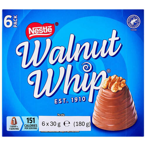 Walnut Whip 6 Pack 180g