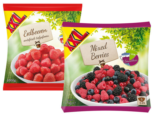 Tiefkühlfrüchte 750 g + 250 g gratis