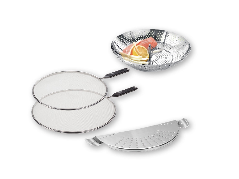 ERNESTO Splatter Guard Set/Steamer Insert Pot/Pot Strainer