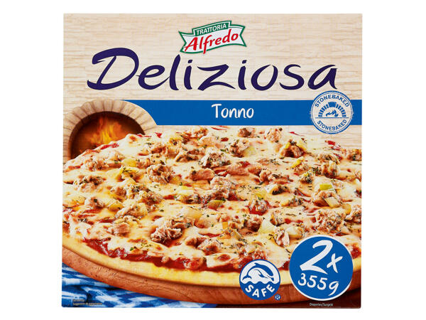 Pizza thon cuite sur pierre