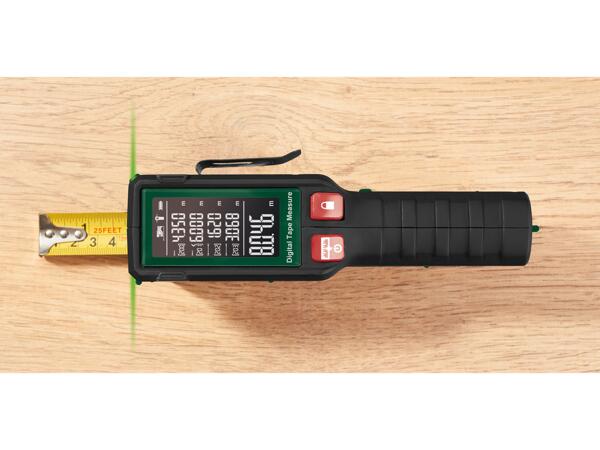 Digital calibration measuring tool or automatic tape measure