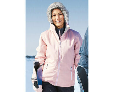 Women's Ski Jacket – Pink with Fur