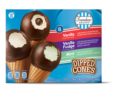 Sundae Shoppe Dipped Sundae Cone Assortment
