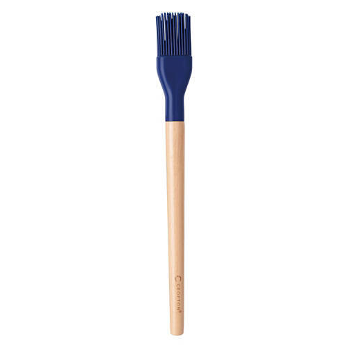 Beechwood & Silicone Baking Brush, Navy Blue