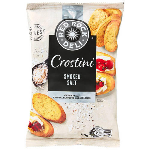 Red Rock Deli Crostini Smoked Sea Salt 115g