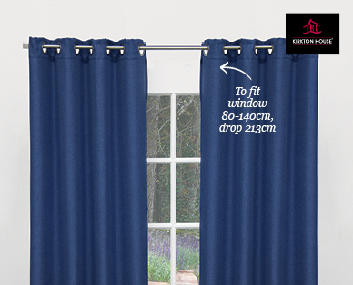 EYELET CURTAIN 2PK