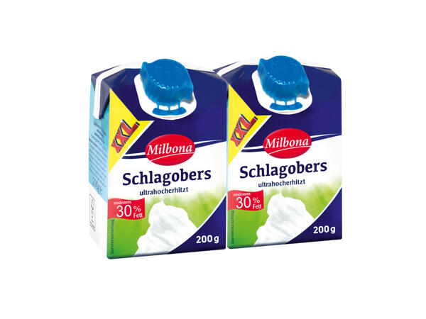 Haltbarer Schlagobers 2x 200 g