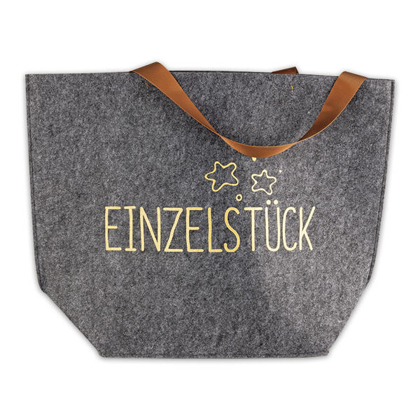 Modische Tasche in Filzoptik