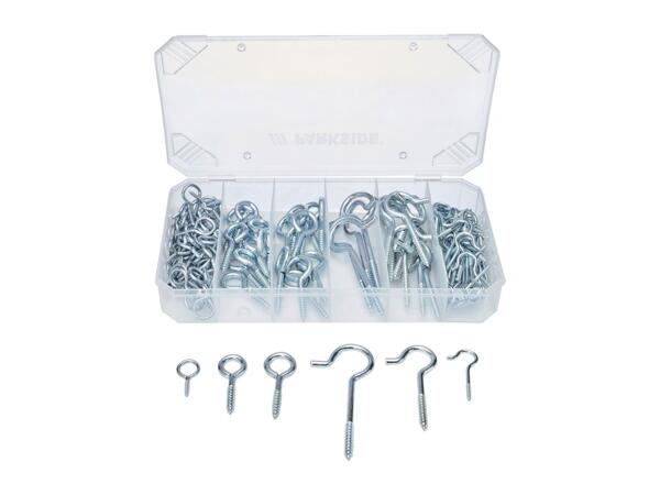 Parkside Assorted Hooks & Eyes - 151 Pieces