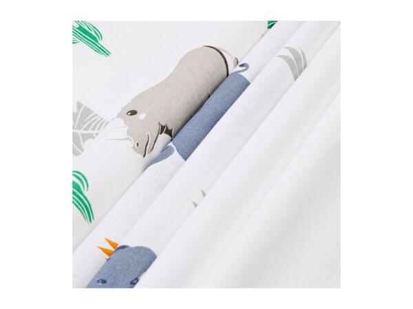 Livarno Home Kids' Reversible Bedlinen - Single White