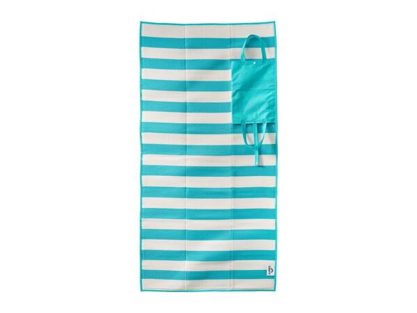 Crivit Beach Mat - Blue/White