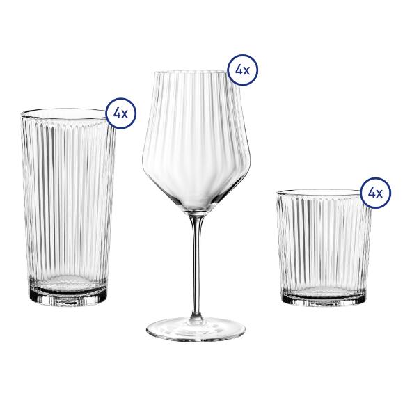 SPIEGELAU(R) 				Cocktailglazen van kristalglas, 4 st.