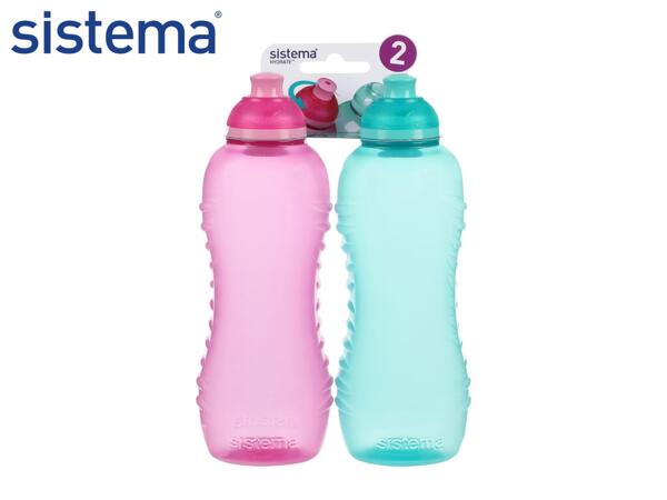 Sistema 460ml Squeeze Bottle – 2 Pack