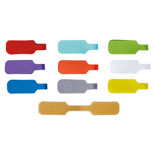 10 Pack Cable Labels, Multi Color
