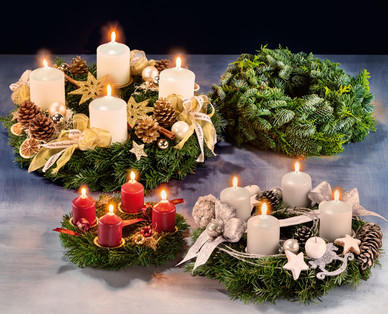 Exklusiver Floristen-Adventkranz