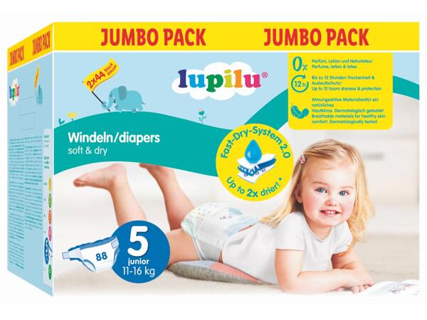 Nappies Soft & Dry Size 5, 88 pieces