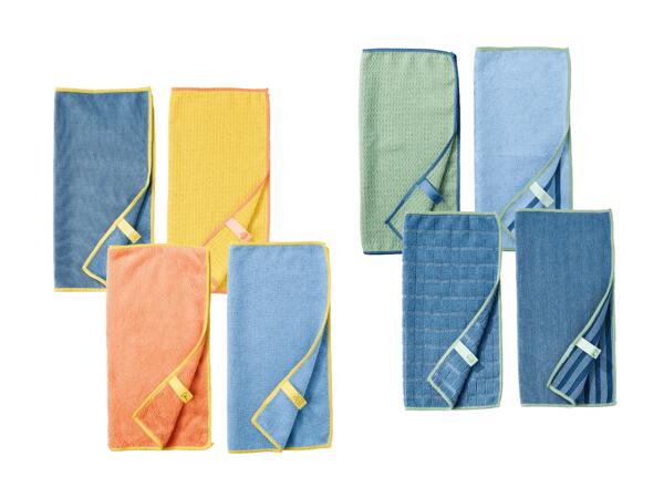 Set de chiffons en microfibre, 4 pièces