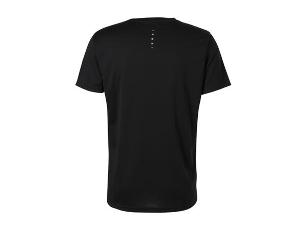 CRIVIT Men's Black Short Sleeve Sports Top