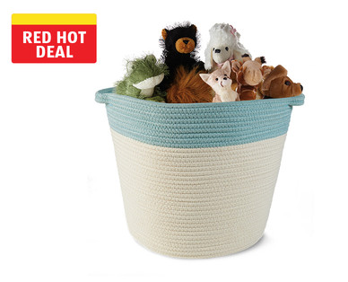 Huntington Home Cotton Rope Basket