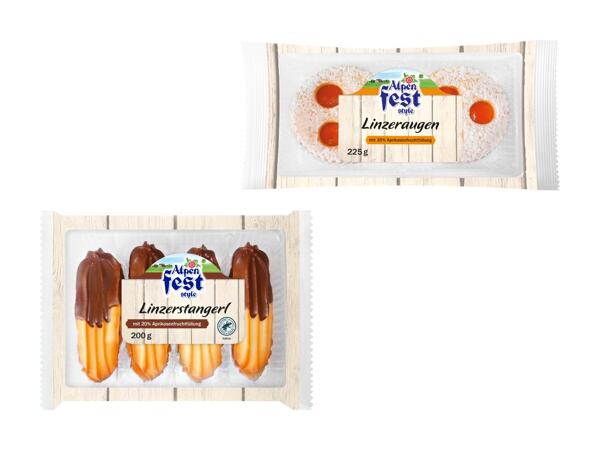 Biscuits "Linzer Stangerl"/​"Linzer Augen"