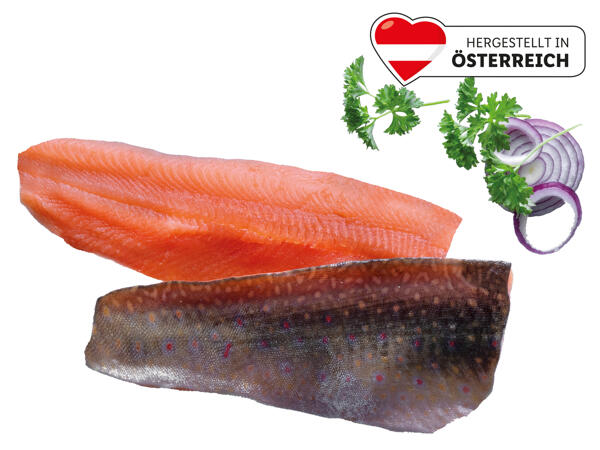 Frisches Saiblingsfilet