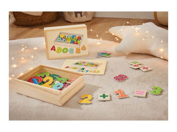 Playtive Wooden Magnetic Shapes/​Number/​Letters