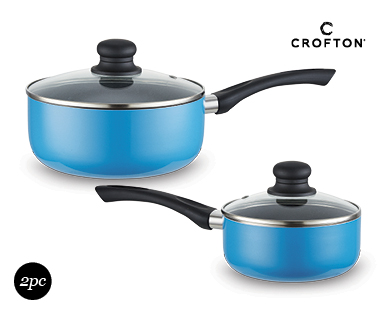 Coloured Saucepan Set 2pc