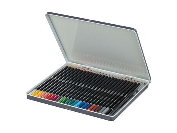 Crayons de couleur aquarellables, 25 pièces