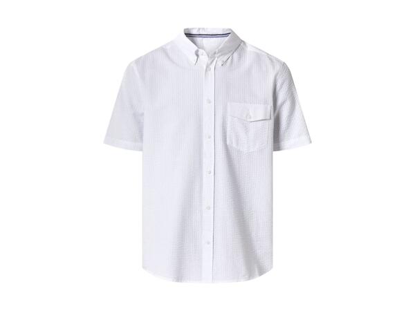 Men's Seersucker Casual Shirt