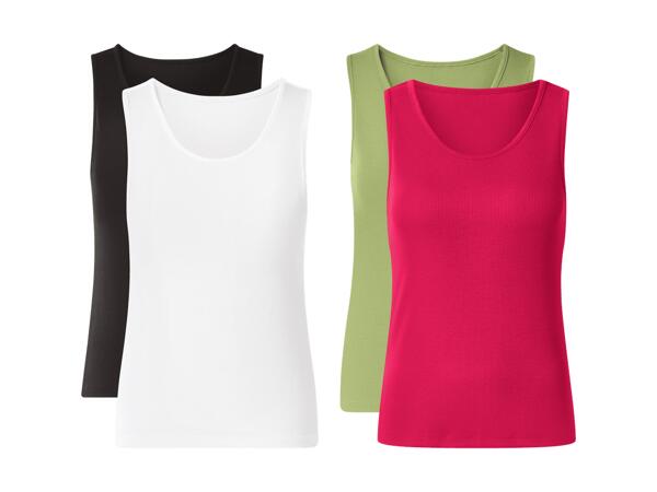Tops côtelés, set de 2